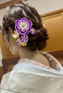 和装の花嫁の髪型